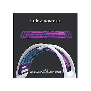 Logitech G733 Lightspeed Beyaz 981-000883 RGB Kablosuz Oyuncu Kulakl�k