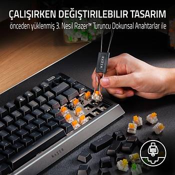 Razer BlackWidow V4 %75 US Layout RGB TKL Orange Switch Kablolu Mekanik Oyuncu Klavyesi RZ03-05000400-R3E1