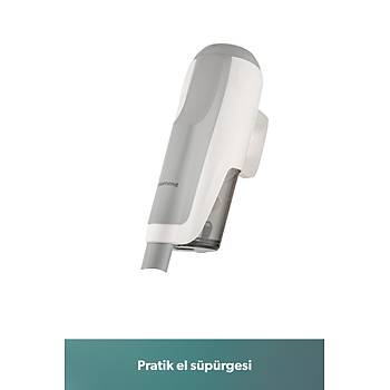 Homend Dustroyer 1272H 2 in 1 Kablolu Dikey S�p�rge Beyaz Gri