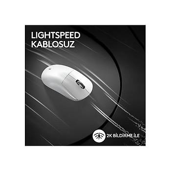 Logitech G PRO X Superlight 2 Beyaz 910-006639 44K Lightspeed Hero 2 Optik �arjl� 60gram Kablosuz Oyuncu Mouse