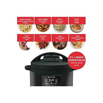 Instant Pot Instant Duo Plus, Whisperquiet/sessiz oklu Piirici, 5,7 Litre Pirin Piirici, Buharl Piirici, Sote Tavas, Sterilizatr, Yourt, Sous Vide Cihaz ile