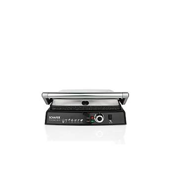 Schafer Concept Grill 2000 W Y�kanabilir Plaka Tost Makinesi-Inox 2S082-25007-INX01