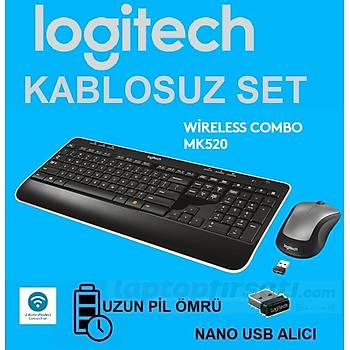 Logitech MK520 Kablosuz Klavye Mouse Set 920-002604