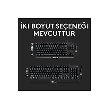 Logitech G413 SE 920-010556 Tactile Switch Kablolu Mekanik Tam Boyutlu Oyuncu Klavyesi