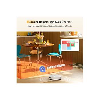 Roborock Q8 Ak�ll� Robot S�p�rge Beyaz 10.000 Pa Cekis Gucu 2 YIL ROBOROCK TURKIYE GARANTILI