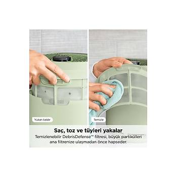 Shark NeverChange5 Compact Pro Hava Temizleyici Mint Ye�ili HP072EUGN