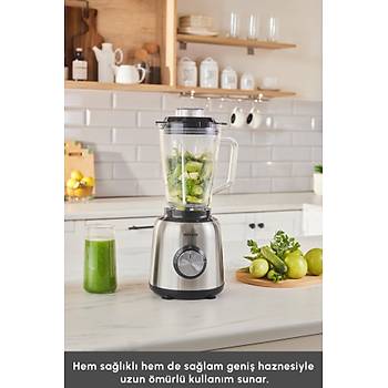 Karaca �nox 1.5 Lt Cam Hazneli 1000 Watt Buz K�rma �zellikli Smoothie Blender