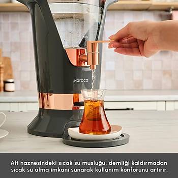 Karaca Maxiva 1651 Elektrikli Semaver 35 �ay Barda�� Kapasiteli Antrasit