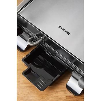 Homend Grilliant 1356H D�k�m Plakal� 4 Dilim Tost ve Izgara Makinesi Inox 2000 W