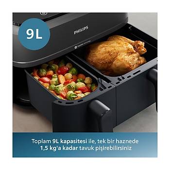 Philips NA350/00 3000 Serisi Cift Hazneli Airfryer 6+3,5 lt