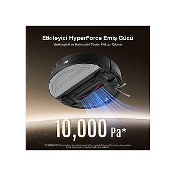 Roborock Q8 Max Pro Plus Siyah ��p �stasyonlu Ak�ll� Robot S�p�rge