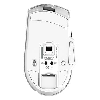 Reflex Ultra 16000 DPI 400 IPS Yksek Performansl Kablosuz RGB Oyuncu Mouse- Beyaz