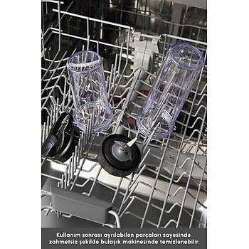Karaca Blendfit Go K�rm�z� Personal Ki�isel Smoothie Blender Buz K�r�c�l� �ift Hazne  600ml & 400ml