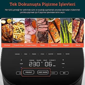 COSORI Pro LE Air Fryer XXL 4.7 lt Yagsiz Fritoz CAF-L501-KTR 