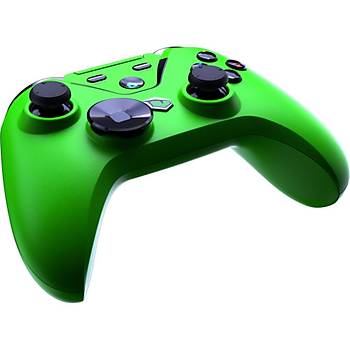 Pusat Clutch Titresim Geri Bildirimli Cift Mod Kablosuz Bluetooth ve 2.4 GHz Gamepad Yesil