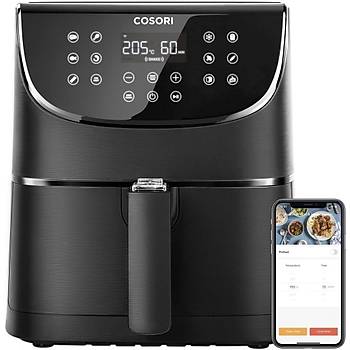 COSORI AKILLI SMART WI-FI UYGULAMA DESTEKLI PREMIUM 5.5LT 1700W DOKUNMATIK AIRFRYER SIYAH CS158-AF 