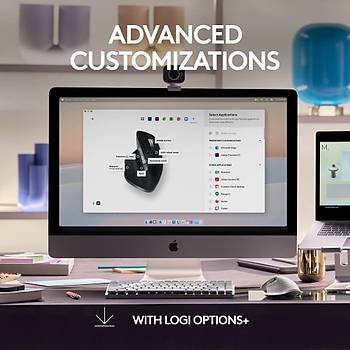 Logitech Mx Master 3S For Mac 910-006571 Siyah �arjl� Sessiz Lazer Kablosuz Mouse