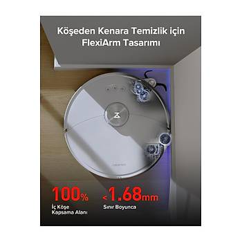 Roborock S8 Maxv Ultra Ak�ll� Robot S�p�rge Beyaz 2 YIL ROBOROCK TURKIYE GARANTILIDIR