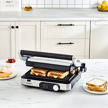 HOMEND GRILLIANT 1347H INOX GOVDELI DOKUM PLAKALI TOST VE IZGARA MAKINESI
