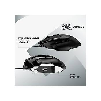 Logitech G G502 X Siyah 910-006139 Hero 25K LIGHTFORCE Optik Kablolu Oyuncu Mouse