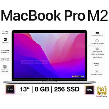 Apple MacBook Pro M2 8GB 256GB SSD 13.3 macOS UZAY GRISI MNEH3TU/A 2 YIL APPLE TURKIYE GARANTILI