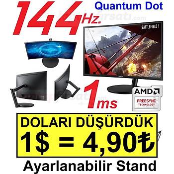 SAMSUNG 144 Hz.1ms. CURVED 24FG70 QUANTUM DOT FreeSync Gaming Mon