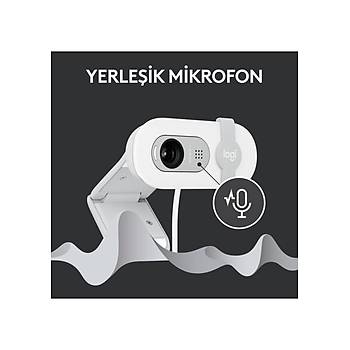 Logitech BRIO 100 Beyaz 960-001617 Full HD Mikrofonlu Webcam