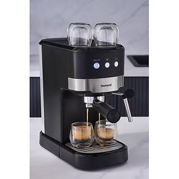 Homend Coffeebreak 5011H S�t K�p�rt�c�l�, 15 Bar Bas�n�l� Espresso Makinesi 1100W 1,2L