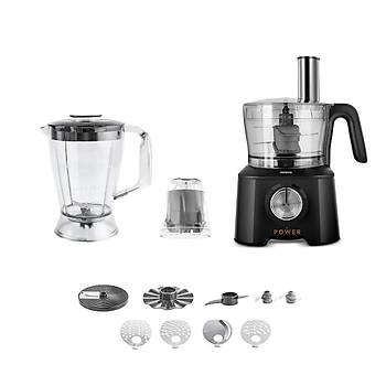 Karaca Mastermaid Power Multifunctional 10 in 1 Mutfak Robotu 2000W Black