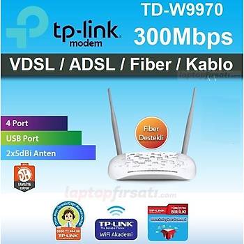 TP-Link TD-W9970 300Mbps Kablosuz N USB VDSL2 Modem Router
