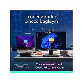 Logitech Mx Master 3s Bluetooth Edition Performans 8000 Dp� Sarjedilebilir Optik Sessiz Kablosuz Mouse, Siyah 910-007501
