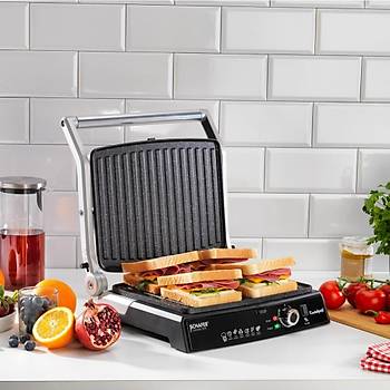 SCHAFER CONCEPT GRILL 2000 WATT TOST MAKINESI INOX