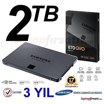 Samsung QVO 870 2TB 560MB-530MB/s Sata 3 2.5 SSD (MZ-77Q2T0BW) (3 Yýl Samsung Türkiye Garantili)