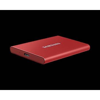 Samsung T7 2TB MU-PC2T0R/WW 1050MB-1000MB/Sn USB 3.2 Gen2 Harici SSD KIRMIZI 3 YIL Samsung TURKIYE Garantili