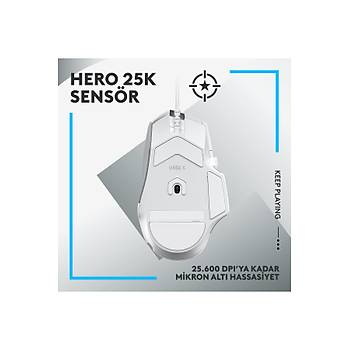 Logitech G G502 X Beyaz 910-006147 Hero 25K Lightforce Optik Kablolu Oyuncu Mouse
