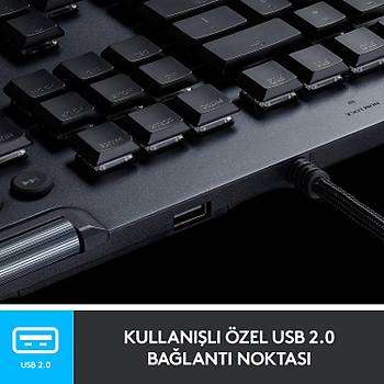 Logitech G815 Tactile Switch 920-008993 Lightsync Siyah Q T�rk�e RGB Kablolu Mekanik Oyuncu Klavyesi