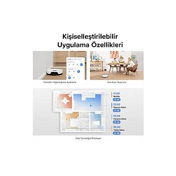 Roborock S8 Sonic Mopping Ak�ll� Robot S�p�rge S8 Beyaz