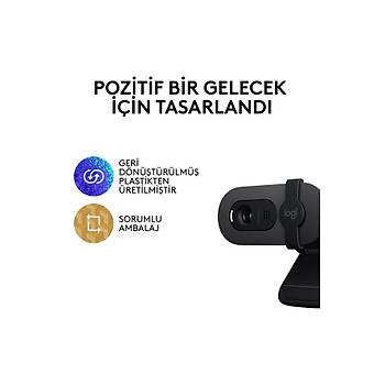 Logitech Brio 100 Siyah 960-001585 Full HD 1080P Mikrofonlu Webcam