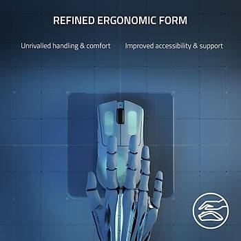 Razer DeathAdder V3 Pro Beyaz RZ01-04630200-R3G1 RGB Optik 30K Kablosuz Oyuncu Mouse