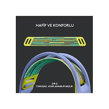 Logitech G G733 LIGHTSPEED RGB Kablosuz 7.1 Surround Ses Oyuncu Kulakl - Lila 981-000890