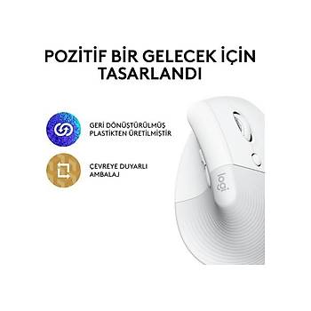 Logitech Lift BEYAZ 910-006475 Ergonomik Dikey Optik Kablosuz Mouse