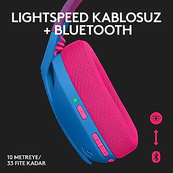 Logitech G435 Lightspeed Mavi 981-001062 Kablosuz Oyuncu Kulakl�k