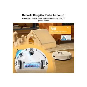 Roborock Q8 Plus 10.000 PA HyperForce Cekis Gucu Ak�ll� Robot Robot S�p�rge - Beyaz 2 YIL ROBOROCK TURKIYE GARANTILI