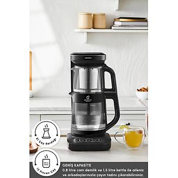 Karaca Robotea Pro Connect 4 In 1 Konu�an Cam �ay Makinesi Graphite