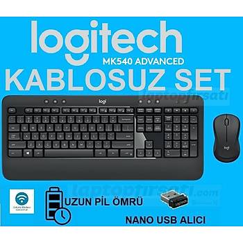Logitech MK540 Advanced Kablosuz Klavye Mouse Seti 920-008687