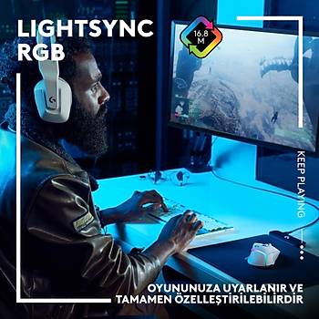 LOGITECHG G502 X PLUS KABLOSUZ HERO 25K SENSORLU RGB AYDINLATMALI OYUNCU MOUSE BEYAZ 910-006172