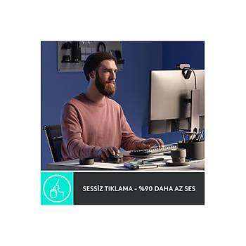 Logitech MX Master 3S Performans 8000 DPI Optik Sensrl Sessiz Kablosuz Mouse - Siyah 910-006559