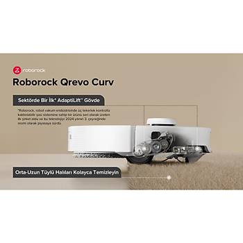 ROBOROCK QREVO CURV 18.500 Pa AKILLI ROBOT SUPURGE BEYAZ 2 YIL RESMI DISTRIBUTOR GARANTILI