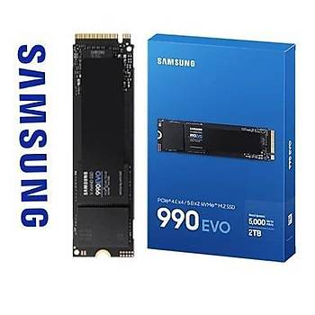 Samsung 990 EVO 2TB MZ-V9E2T0BW 5000MB-4200MBsn PCIe 4.0 x4 NVMe 2.0 M.2 SSD 5 YIL Samsung TURKIYE Garantili