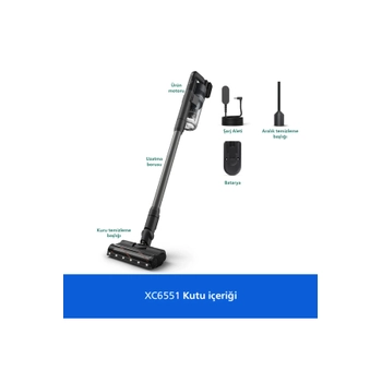 Philips 6000 Serisi XC6551/01 �arjl� Dikey S�p�rge